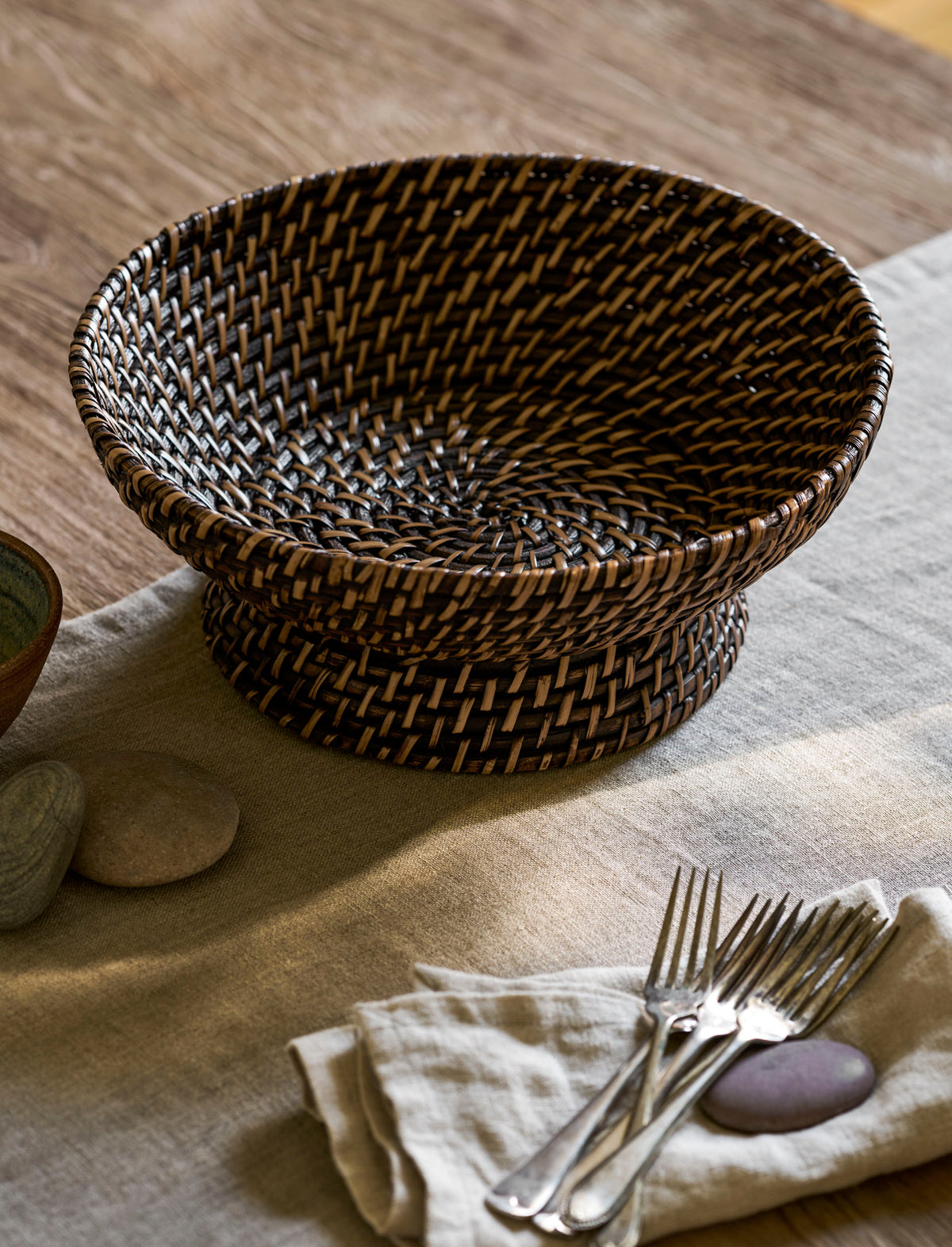 Wittering Bowl - Rattan, Antique Brown