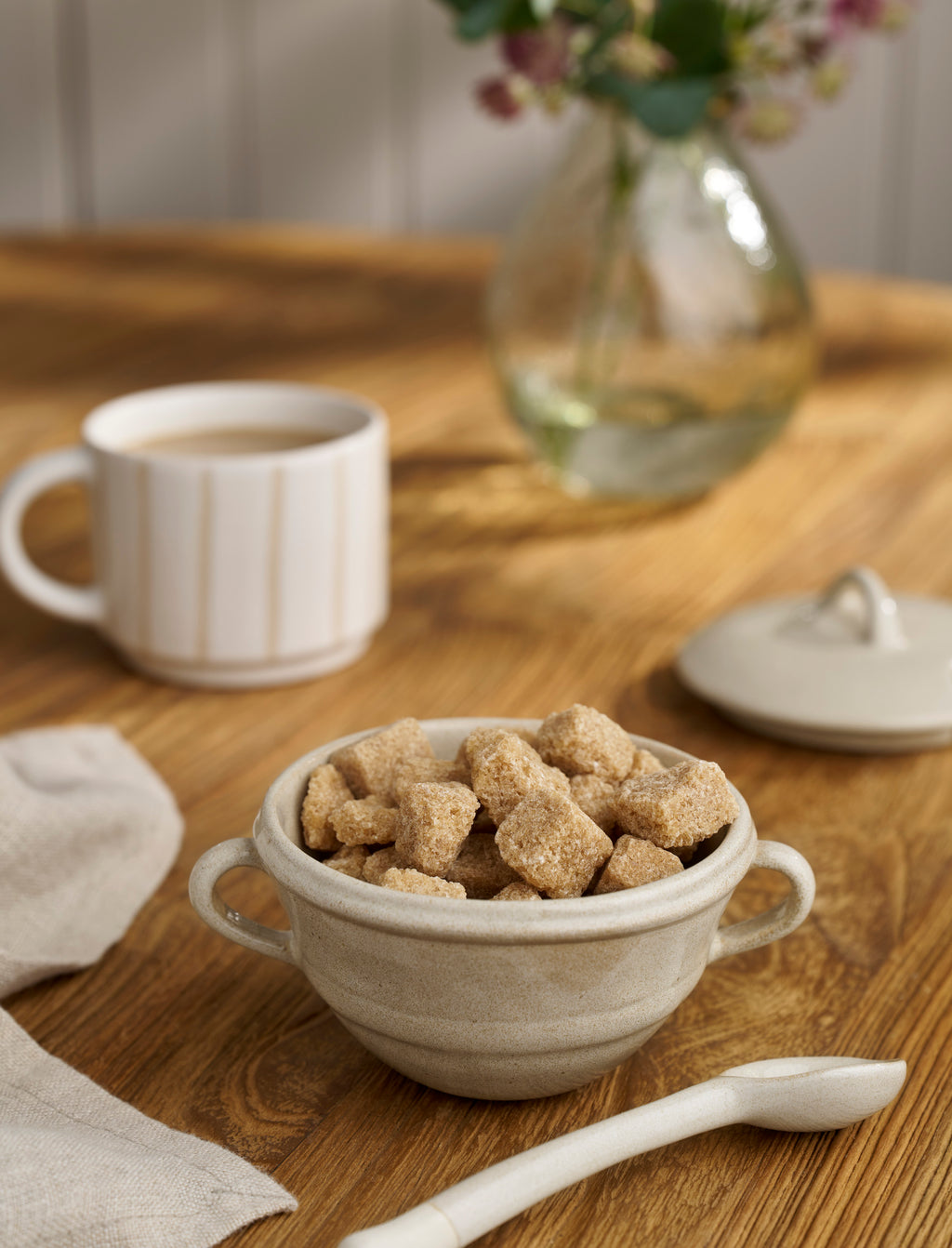 Chalgrove Sugar Bowl With Spoon - Stoneware (Natural)