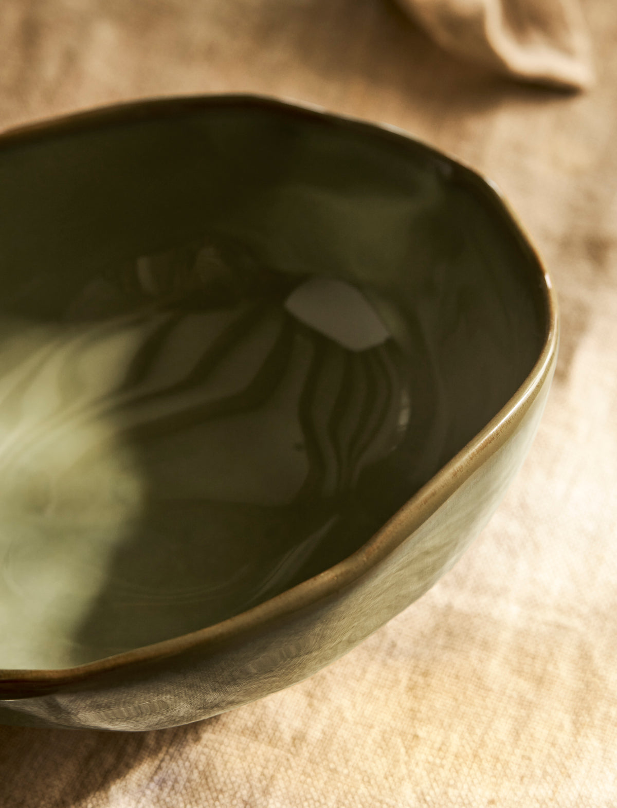 Ithaca Serving Bowl -  Moss Green (Small)