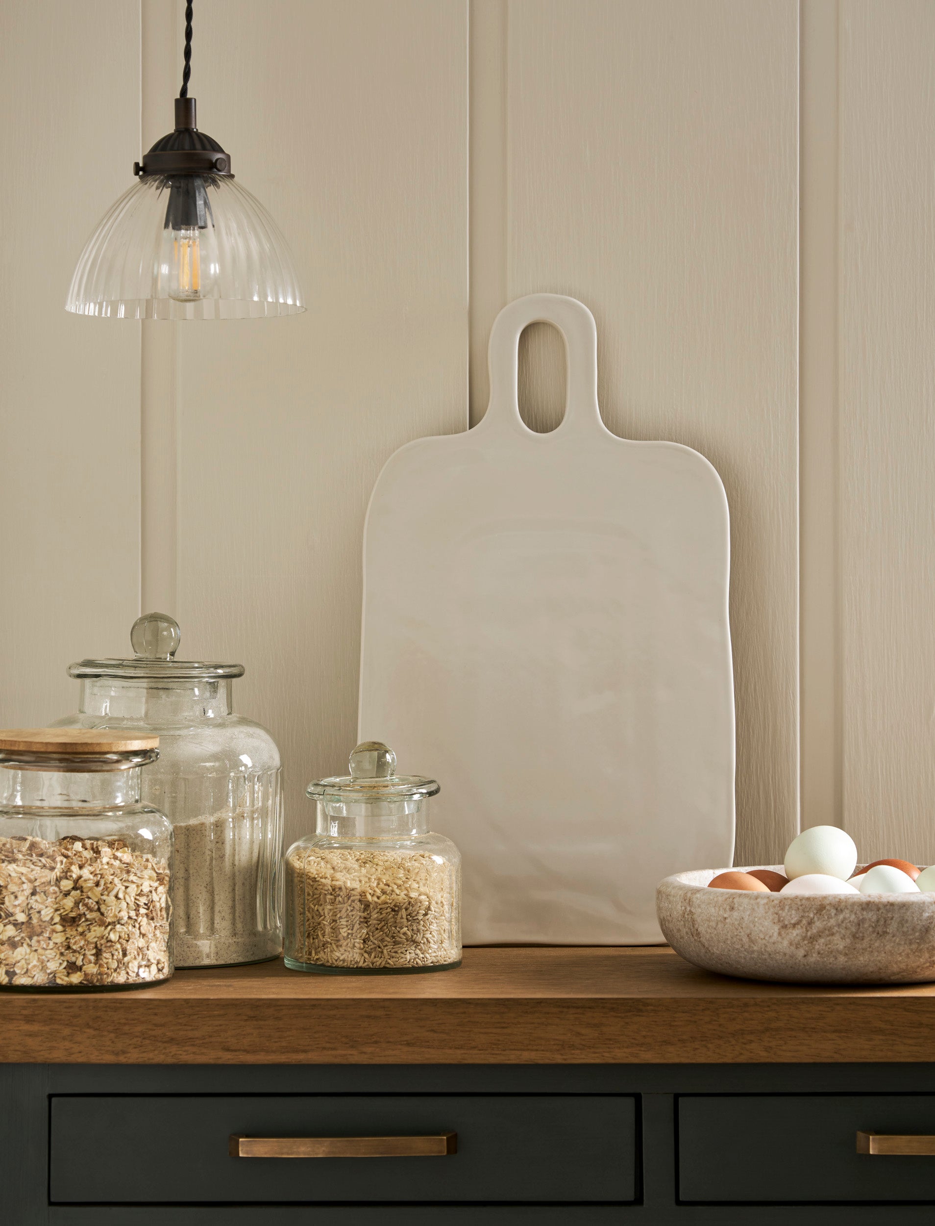 Alderley Rectangular Serving Board - Chalk