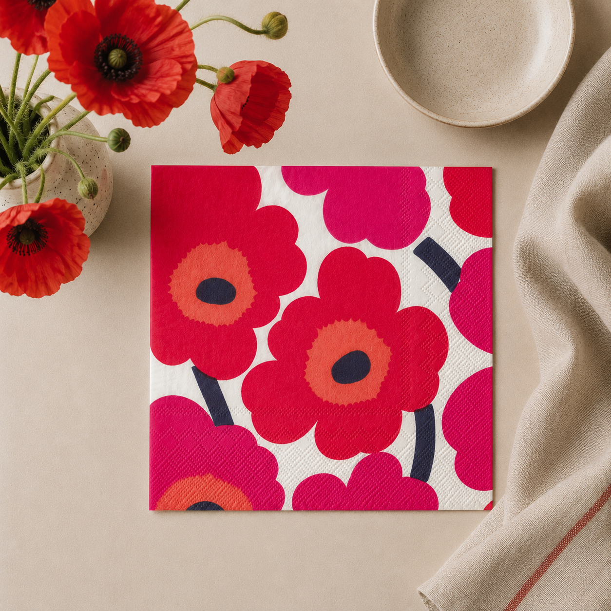 Marimekko Poppy Bloom Napkin - 20pk
