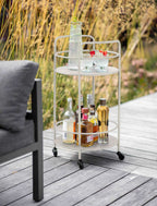 Rive Droite Drinks Trolley - Powder Coated Steel (Clay)