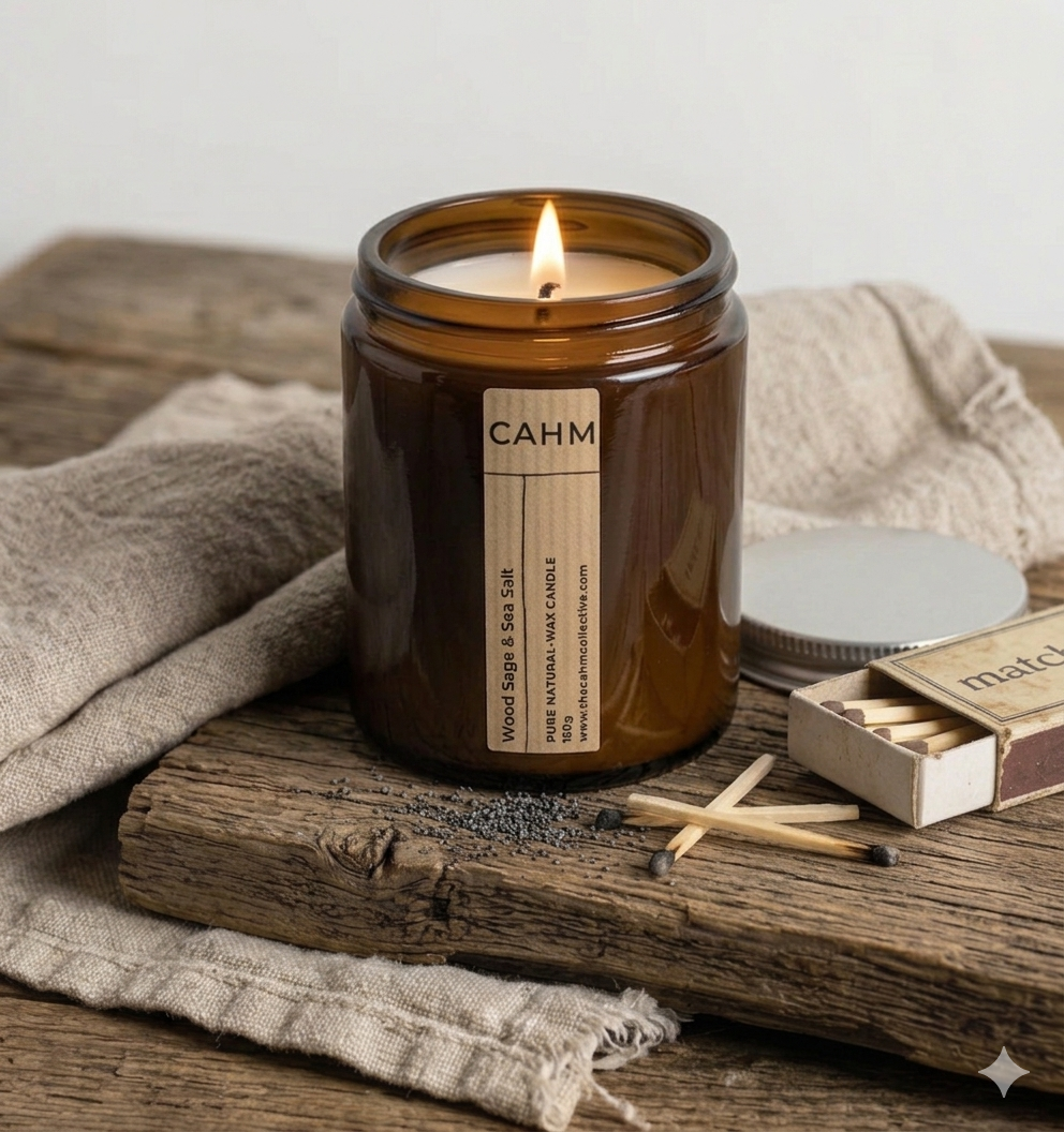 Wood Sage & Sea Salt Amber Jar Candle - 150g