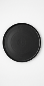 Black Ceramic Serving Platter