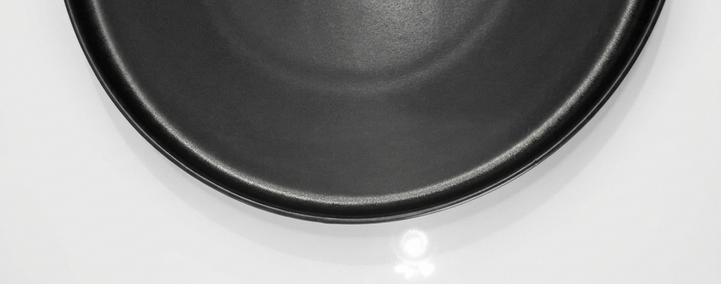 Black Ceramic Serving Platter