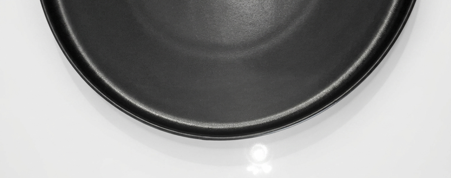 Black Ceramic Serving Platter