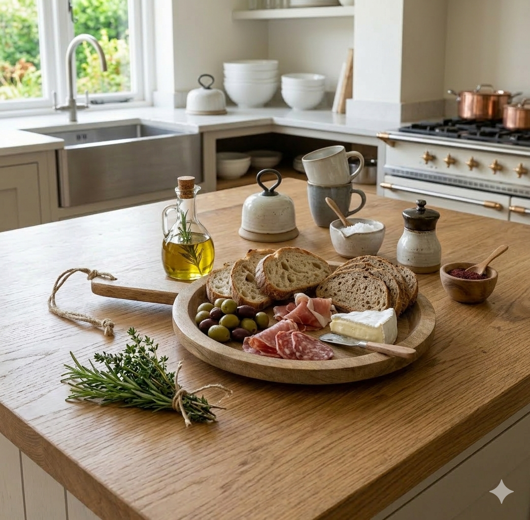 Round Wooden Display/Food Board - 42cm