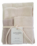 Cream Towel & Dish Cloth Gift Set (4pcs)
