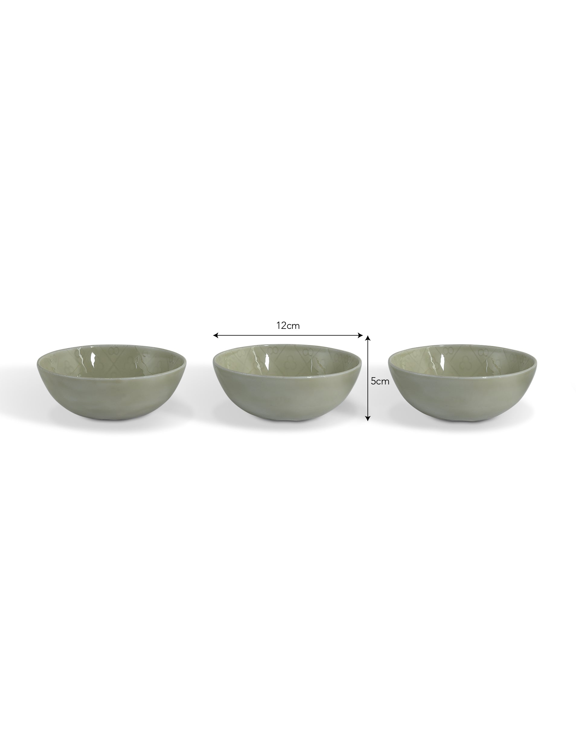 Fiskardo Aluminium Nibble Bowls - Aluminium, Clay (Set of 3)