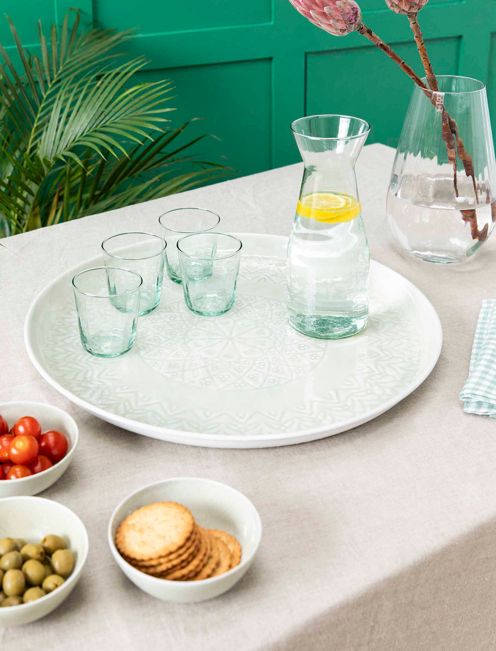 Fiskardo Iron Tray - Clay
