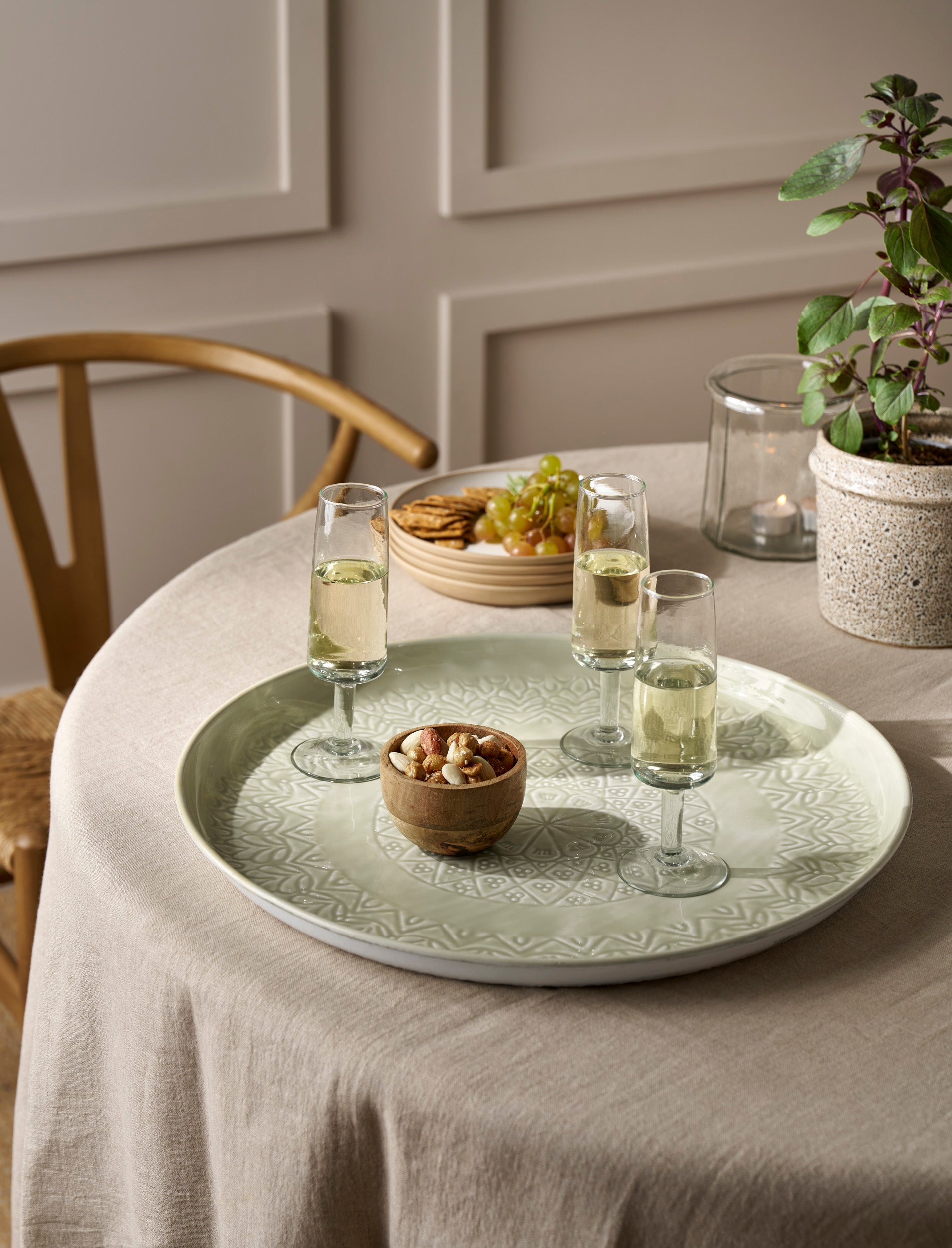 Fiskardo Iron Tray - Clay