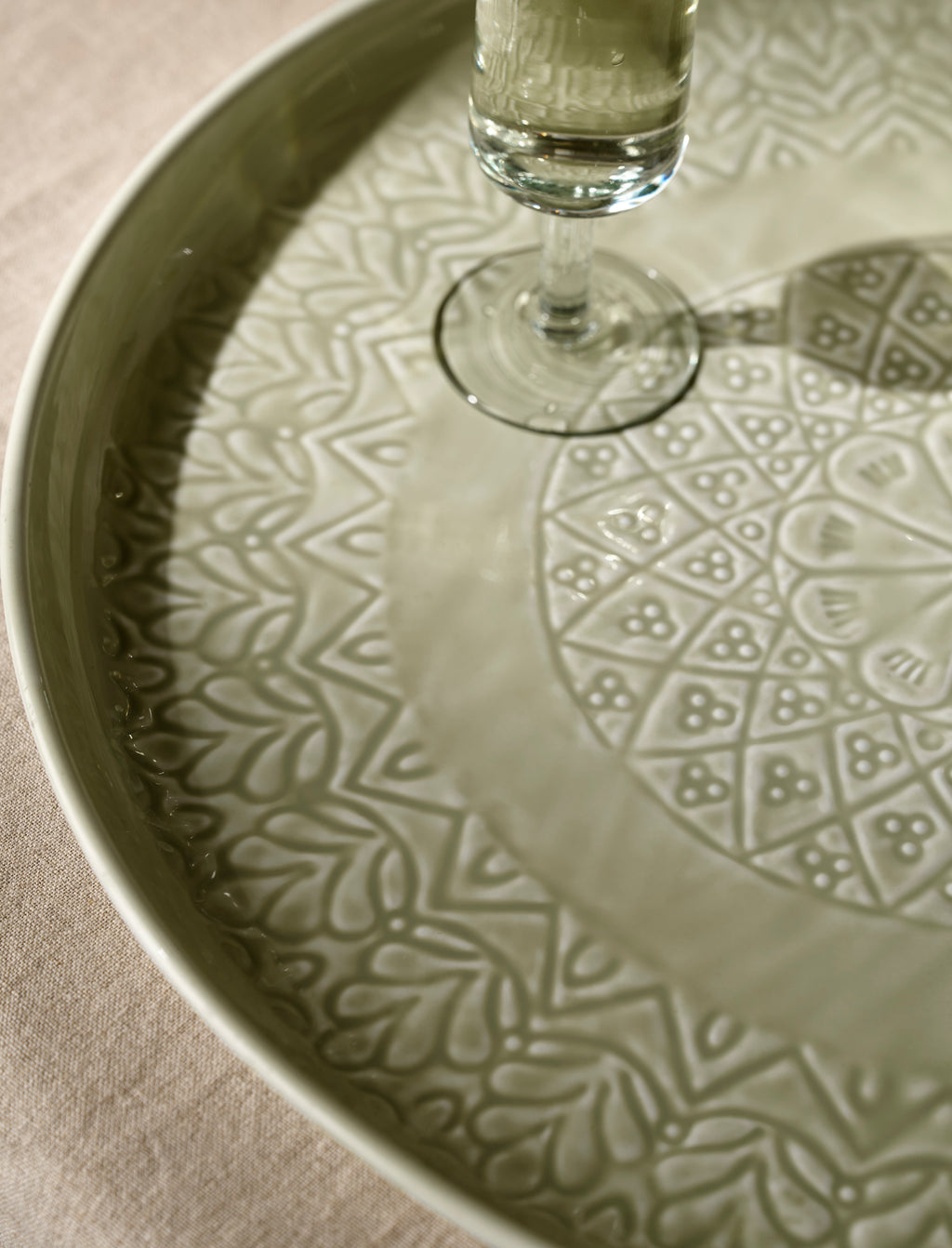 Fiskardo Iron Tray - Clay