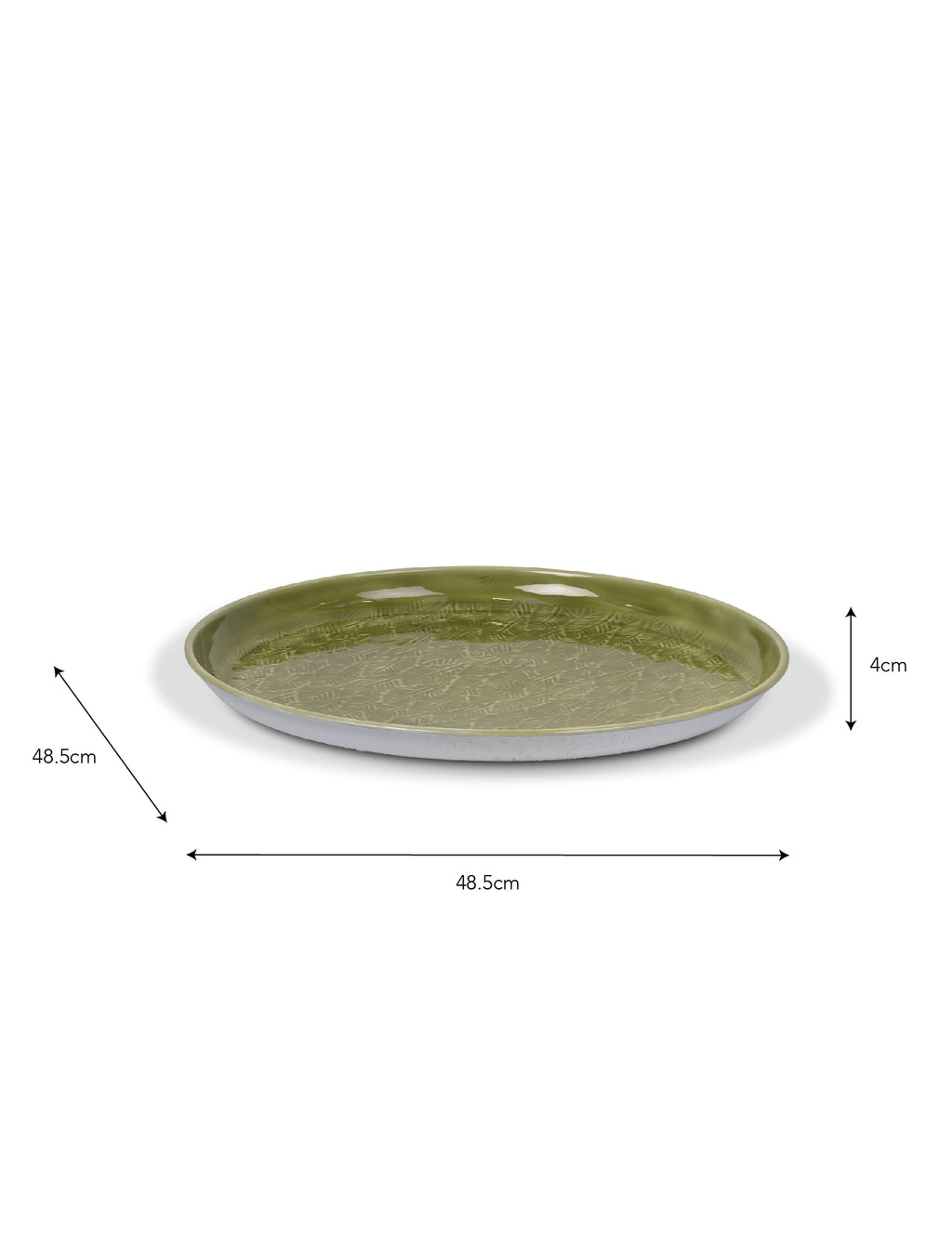 Alvescot Iron Tray - Moss Green