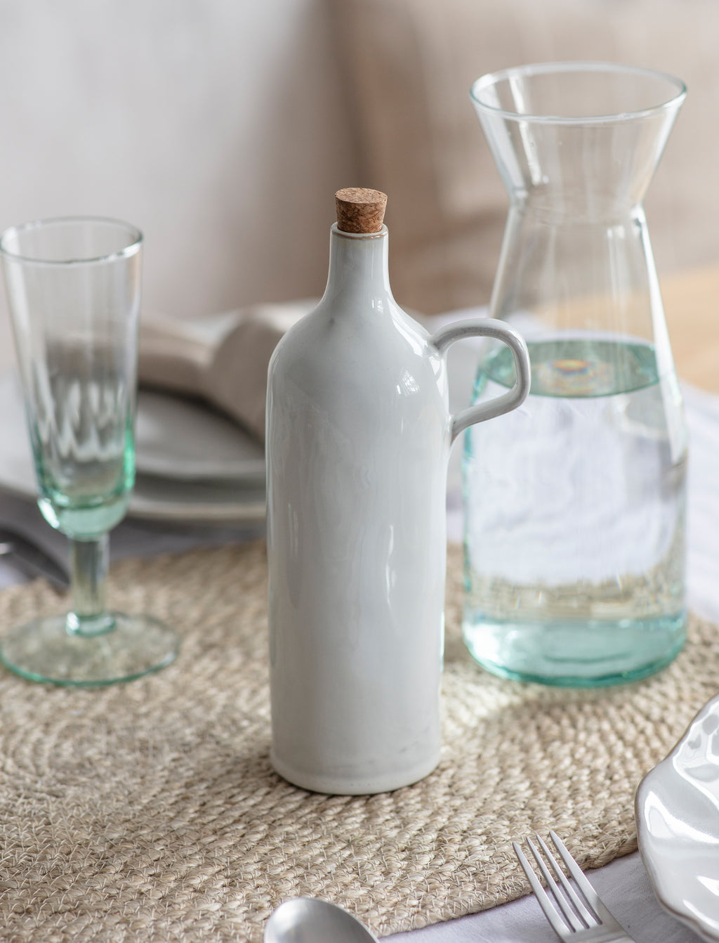Ithaca Oil Bottle - White