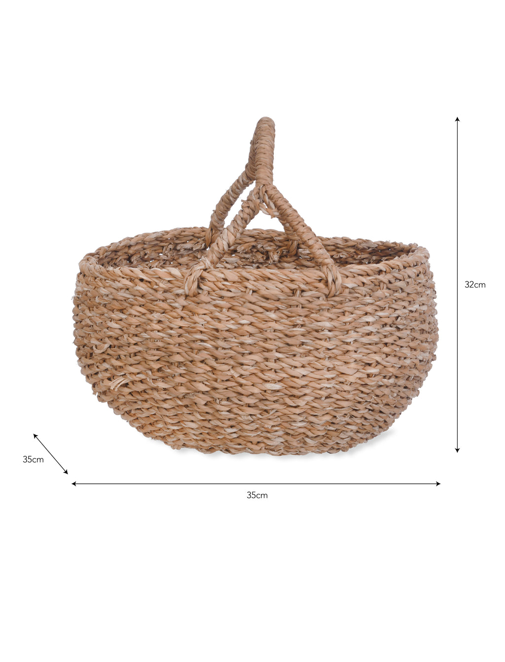 Brading Picnic Basket - Seagrass, Natural
