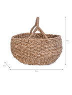 Brading Picnic Basket - Seagrass, Natural