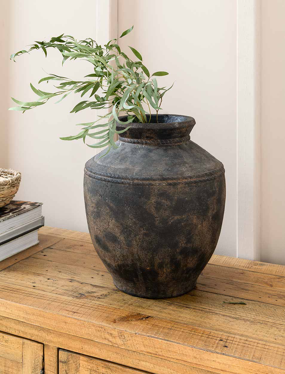 Portesham Antique Brown Vase - Large