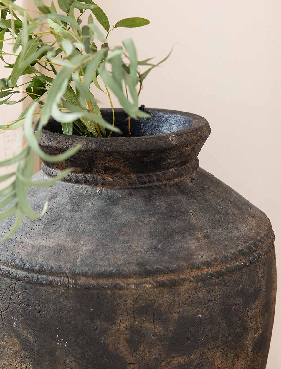 Portesham Antique Brown Vase - Large