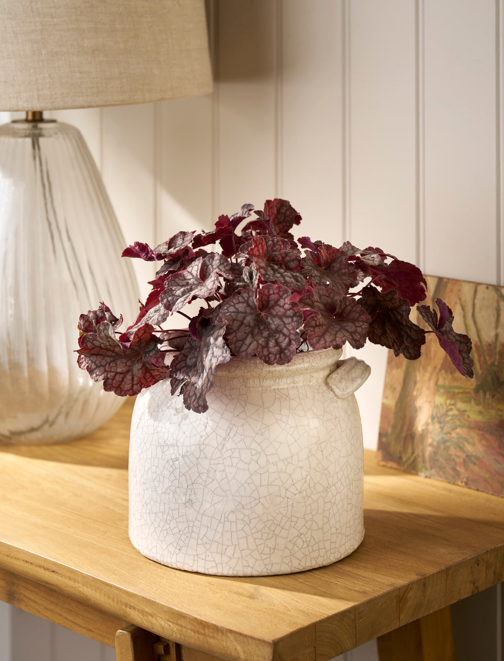 Ravello White Pot With Handles - 21cm