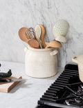 Ravello White Pot With Handles - 21cm
