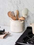 Ravello White Pot With Handles - 21cm