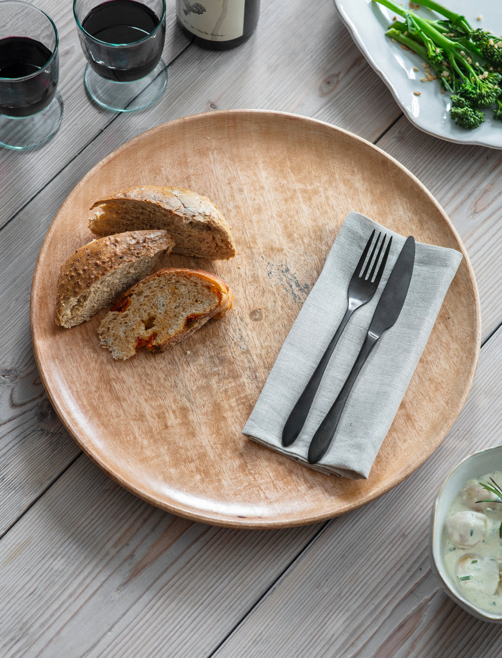 Midford Plate - Mango Wood, Natural, Large