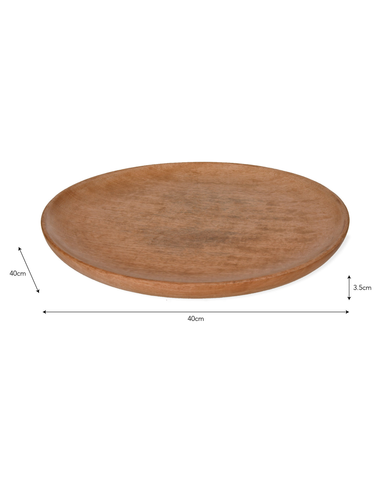 Midford Plate - Mango Wood, Natural, Large