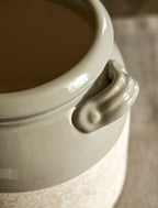 Stratford Stoneware Pot With Handles - Flint