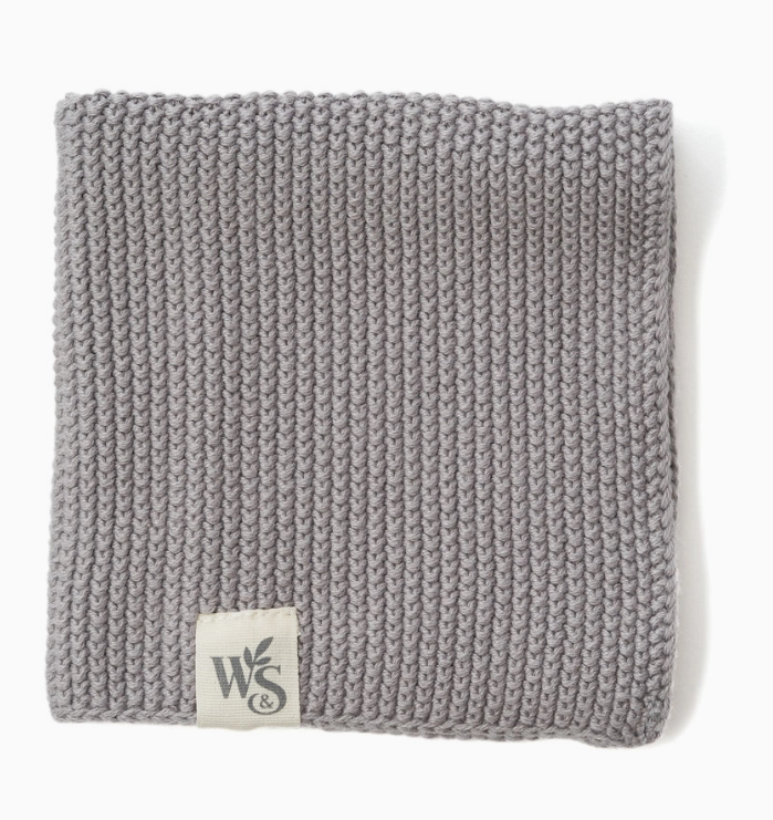 Dish Cloth - Dove Grey 100% Organic Cotton