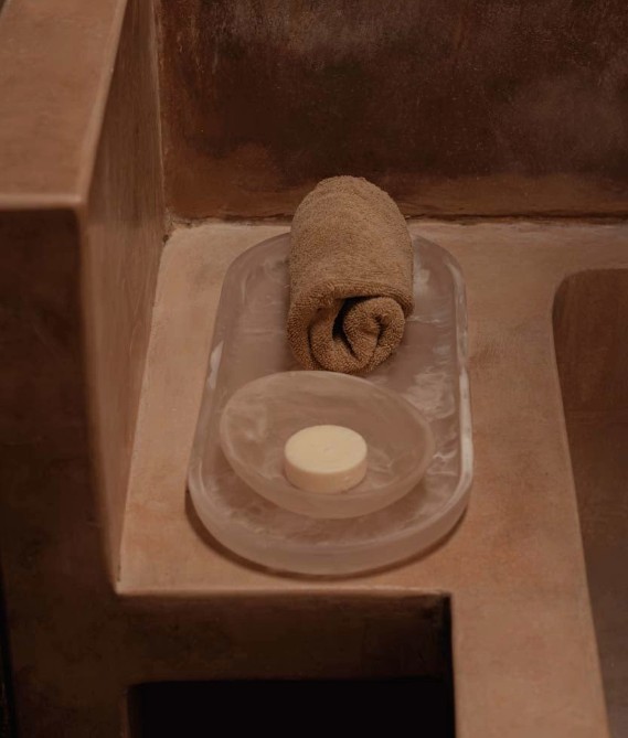 The Resin Organic Bowl - Pink White