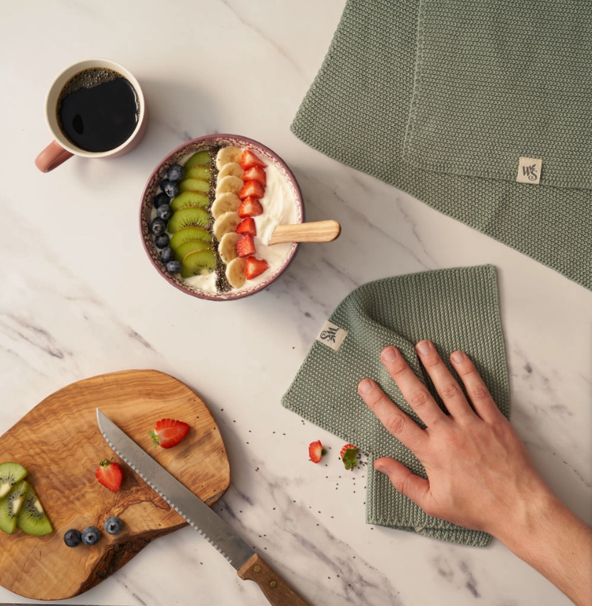 Dish Cloth - Moss Green 100% Organic Cotton