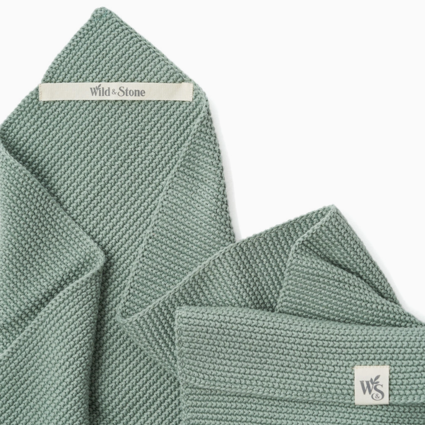Hand Towel - Moss Green 100% Organic Cotton