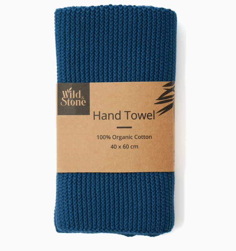 Hand Towel - Ocean 100% Organic Cotton