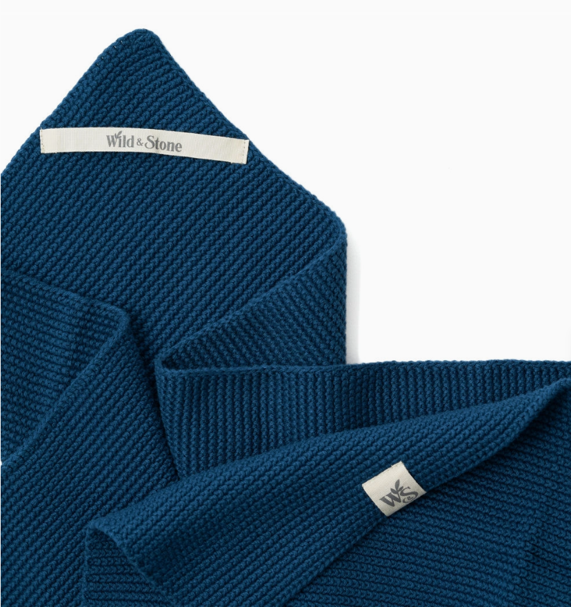 Hand Towel - Ocean 100% Organic Cotton