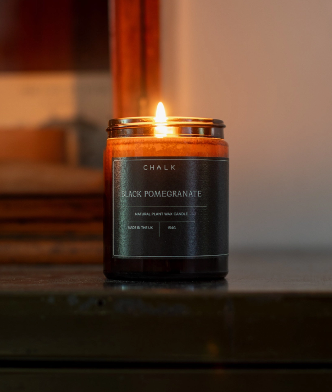 CHALK Amber Jar Candle - Black Pomegranate