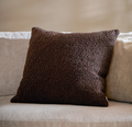 Cabu Chunky Boucle Cushion - Chocolate