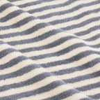 Hebden Striped 100% Cotton Hand Towel - Denim Blue