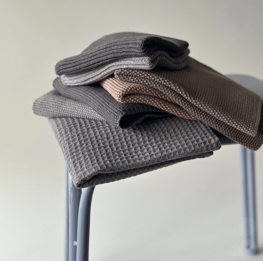 Knitted Kitchen Towel - Hazelnut