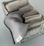 Knitted Dishcloth - Ripple - Dove
