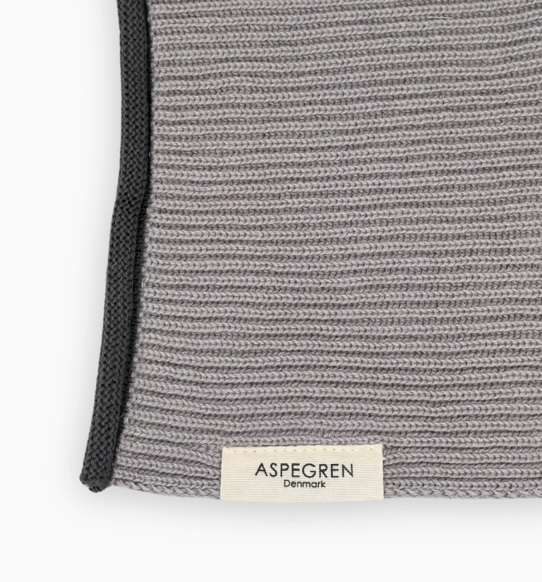 Knitted Dishcloth - Ripple - Dove
