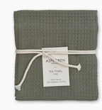 Olive Waffle Tea Towel