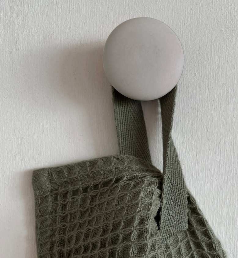 Olive Waffle Tea Towel
