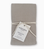Oyster Gray Waffle Dishcloths - Set of 2