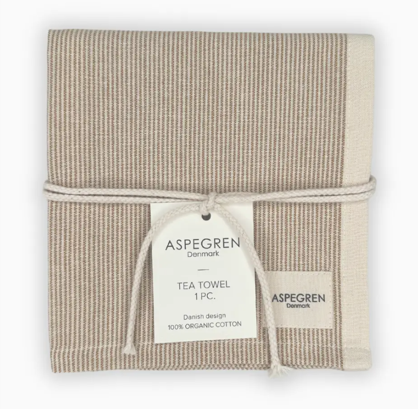 Pinstripe Tea Towel - Golden Spice