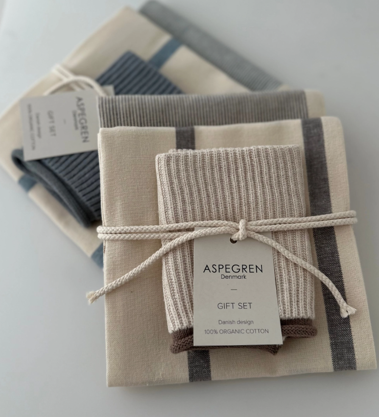 Smoked Salt Tea Towel & Dish Cloth Gift Set