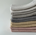 Steel Gray Waffle Dishcloths - Set of 2