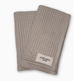 Steel Gray Waffle Dishcloths - Set of 2