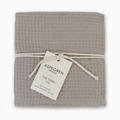 Oyster Gray Waffle Tea Towel