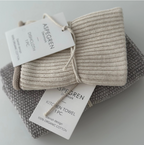 Knitted Dishcloth - Ripple - Birch