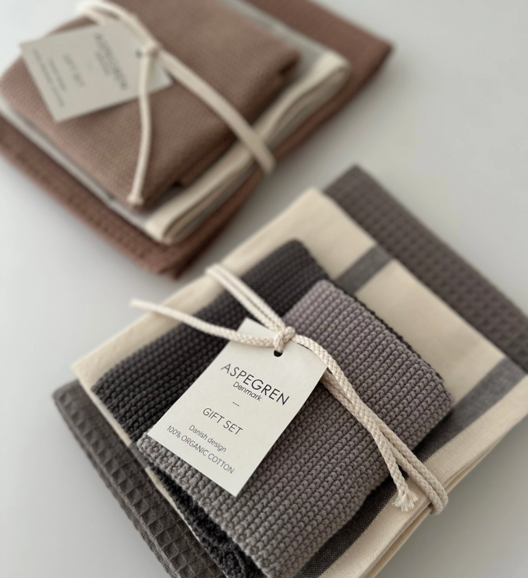 Nigella Seed Tea Towel & Dish Cloth Gift Set